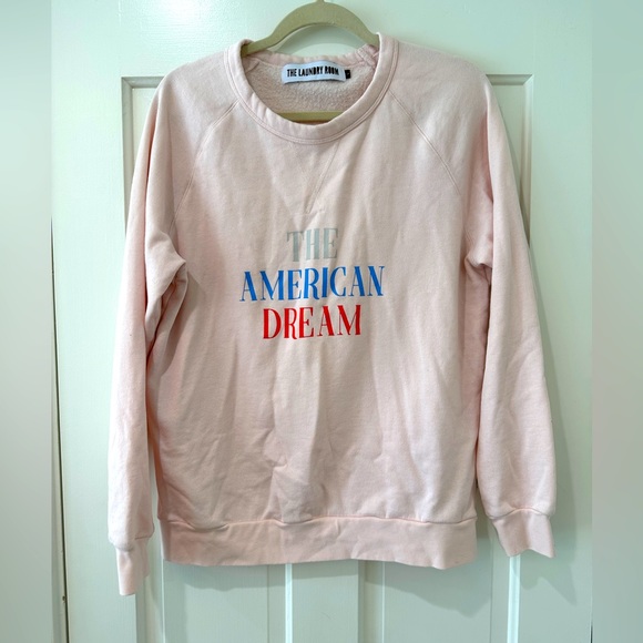 The Laundry Room The American Dream pink crewneck sweater long sleeve - Picture 2 of 8